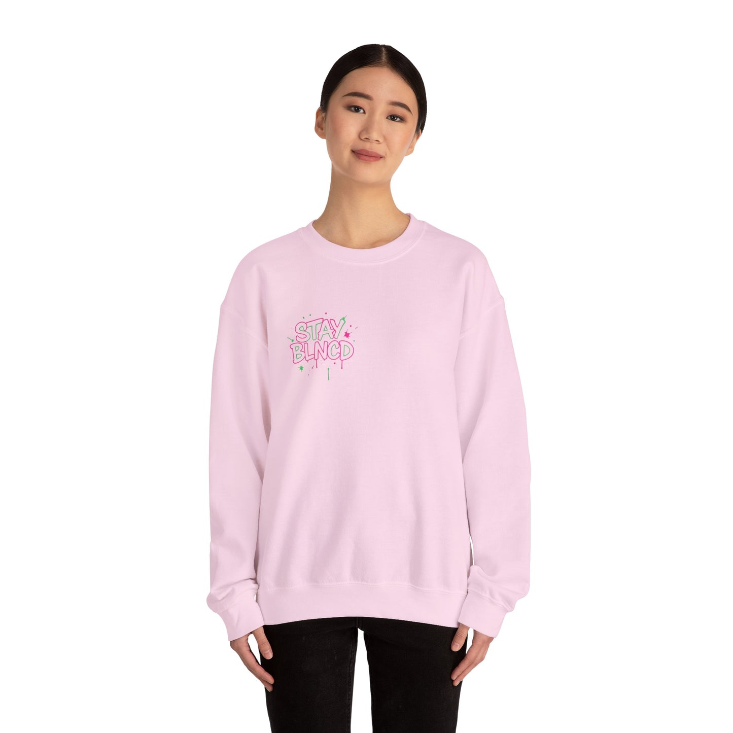 Stay Blended Crewneck Sweatshirt, Trendy Casual Wear, Gift for Friends, Unisex Apparel, Cozy Layering