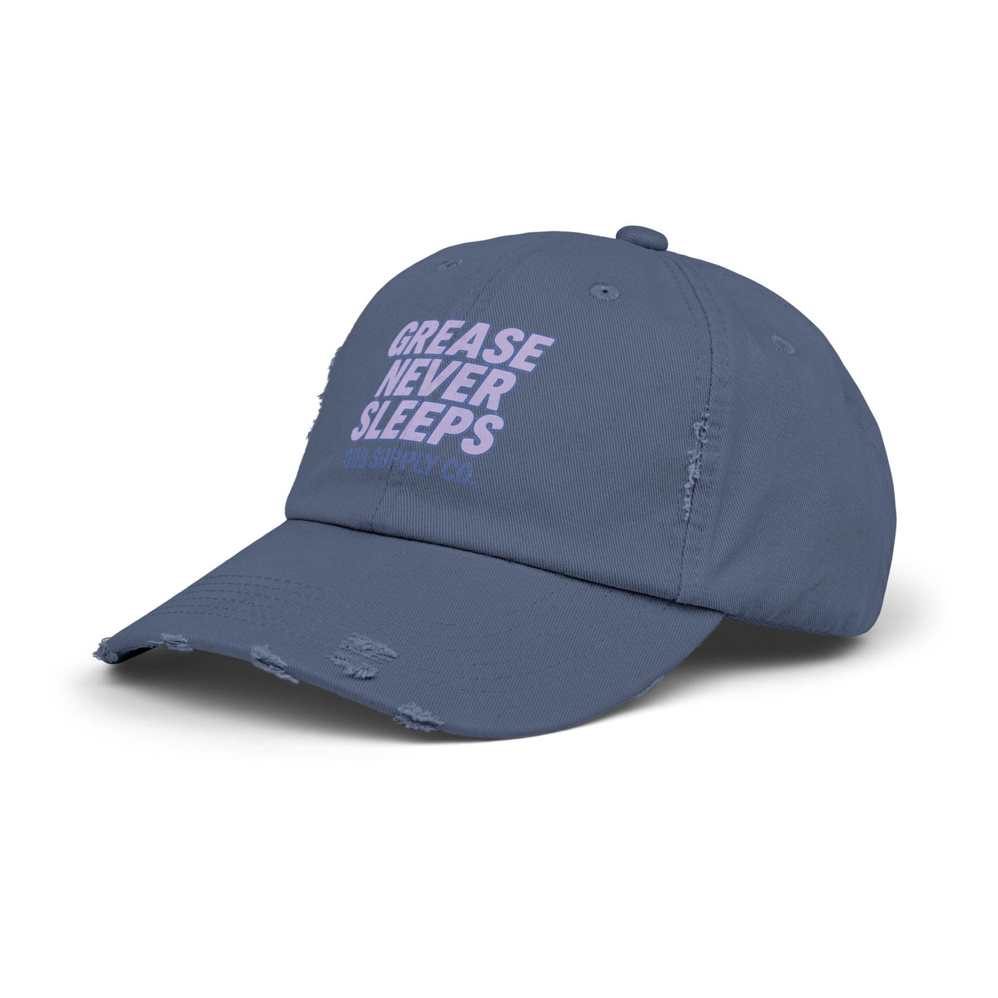 Distressed Cap - Grease that Give No Fucks