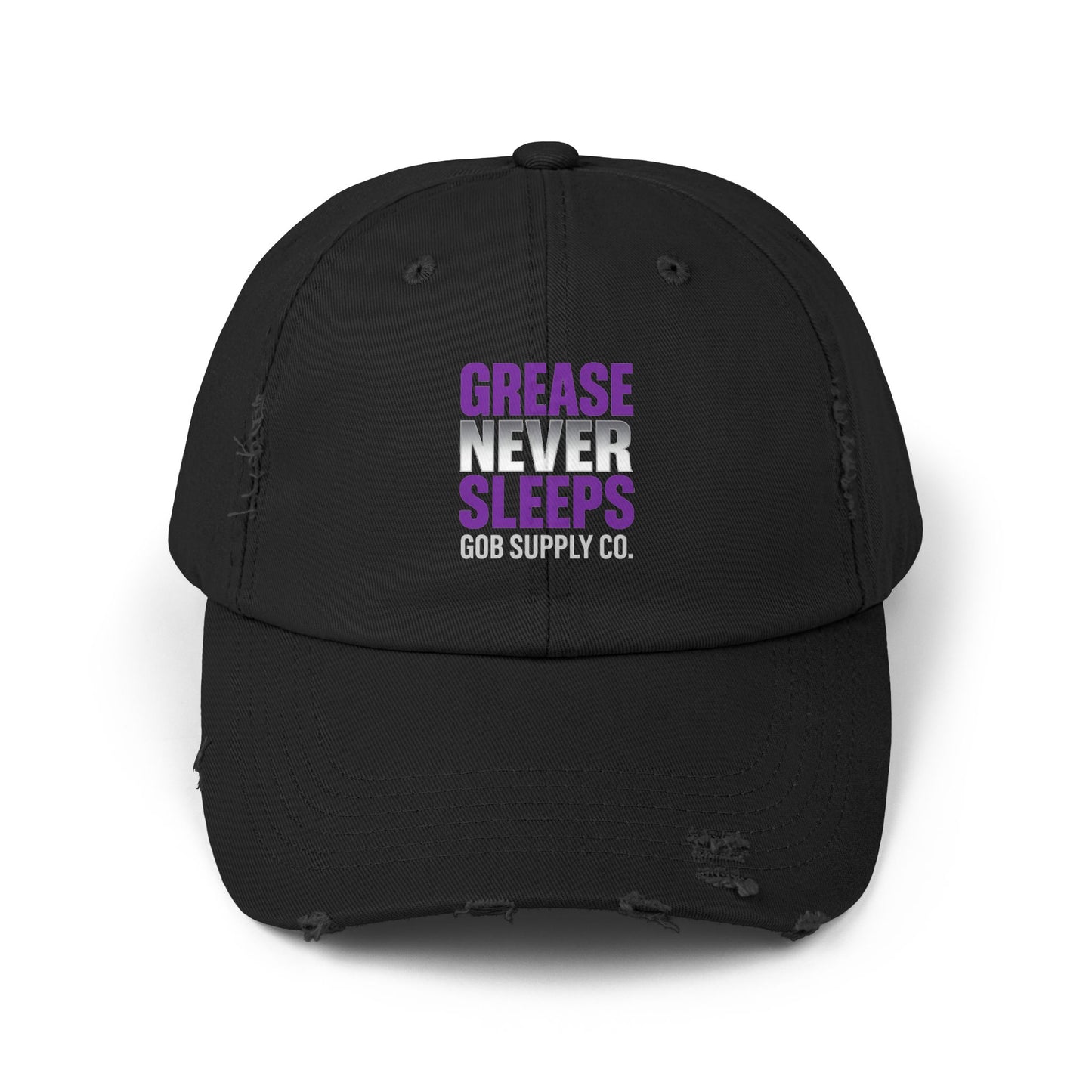 Distressed Cap - Grease that Give No Fucks