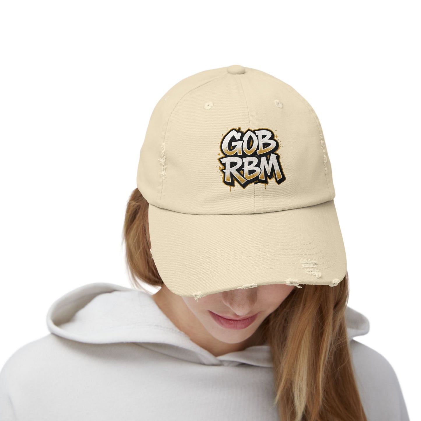 Distressed Cap - Grease that Give No Fucks