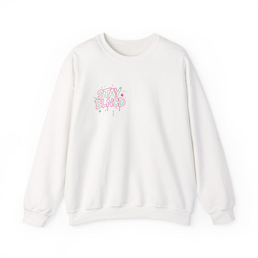Stay Blended Crewneck Sweatshirt, Trendy Casual Wear, Gift for Friends, Unisex Apparel, Cozy Layering