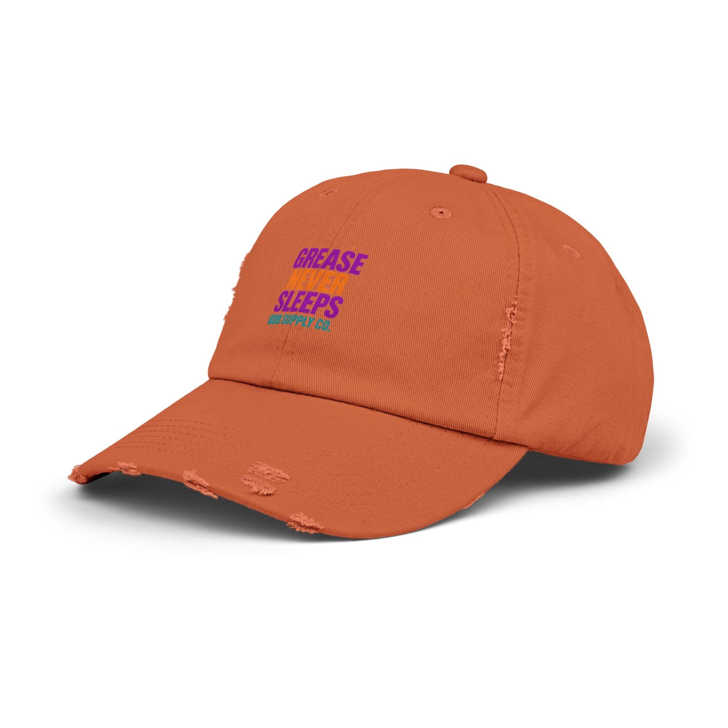 Distressed Cap - Grease that Give No Fucks