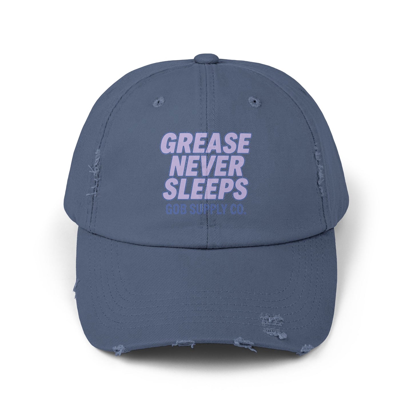Distressed Cap - Grease that Give No Fucks