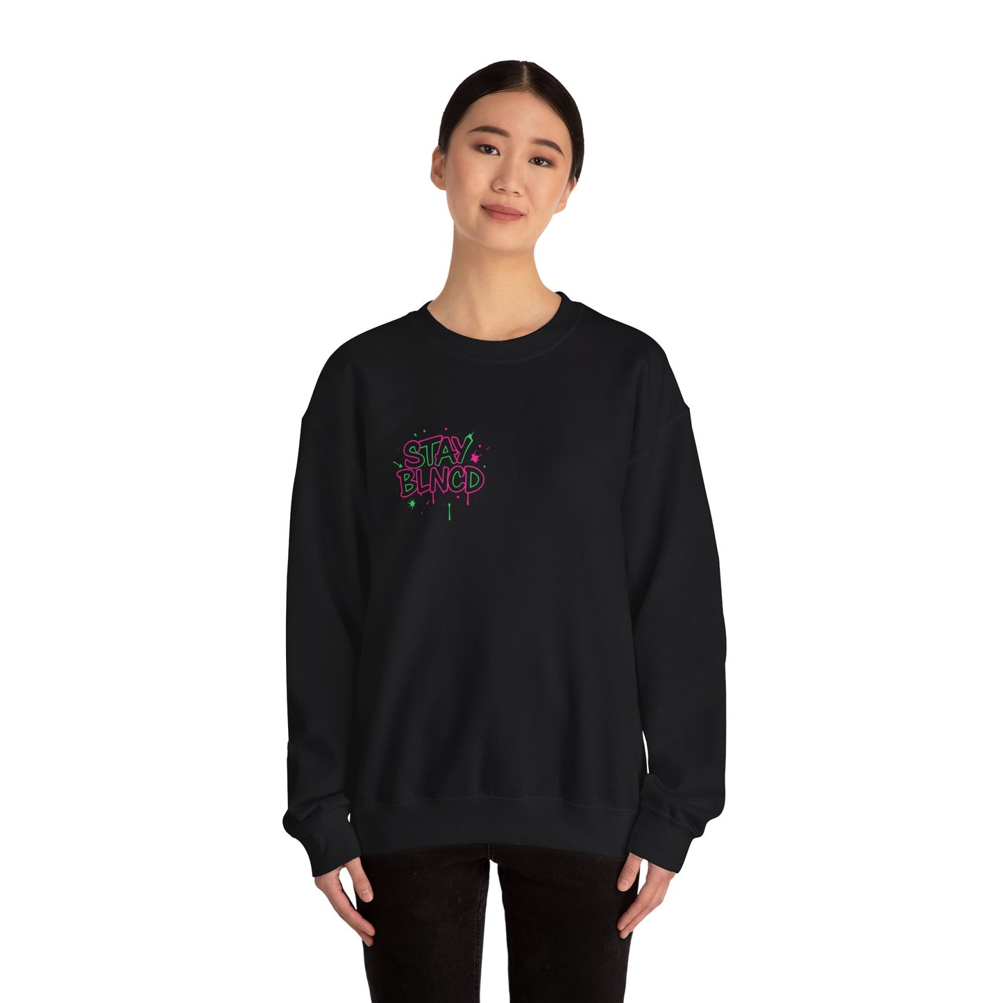 Stay Blended Crewneck Sweatshirt, Trendy Casual Wear, Gift for Friends, Unisex Apparel, Cozy Layering