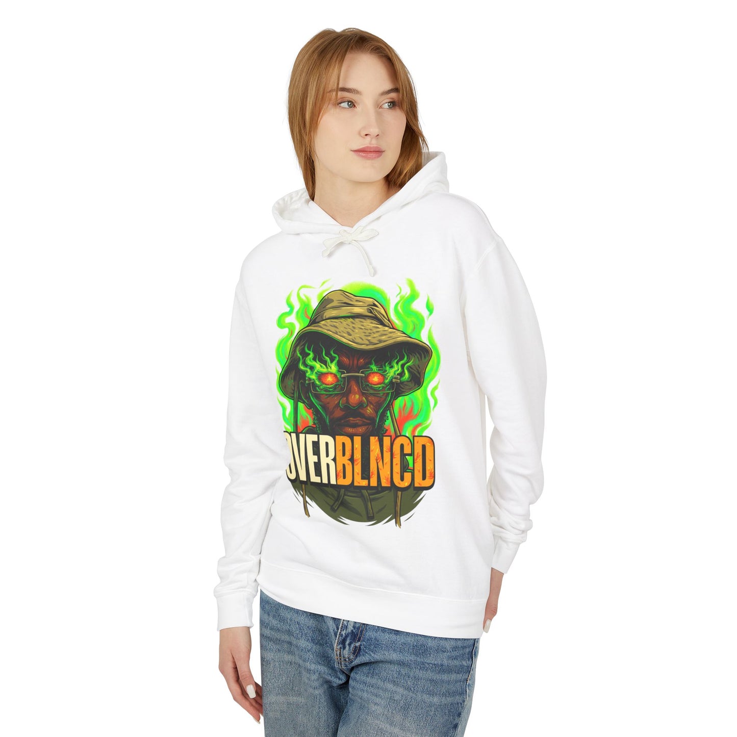 Lightweight Hooded Sweatshirt - OVERBLNCED BLNCD WRLD Hoodie