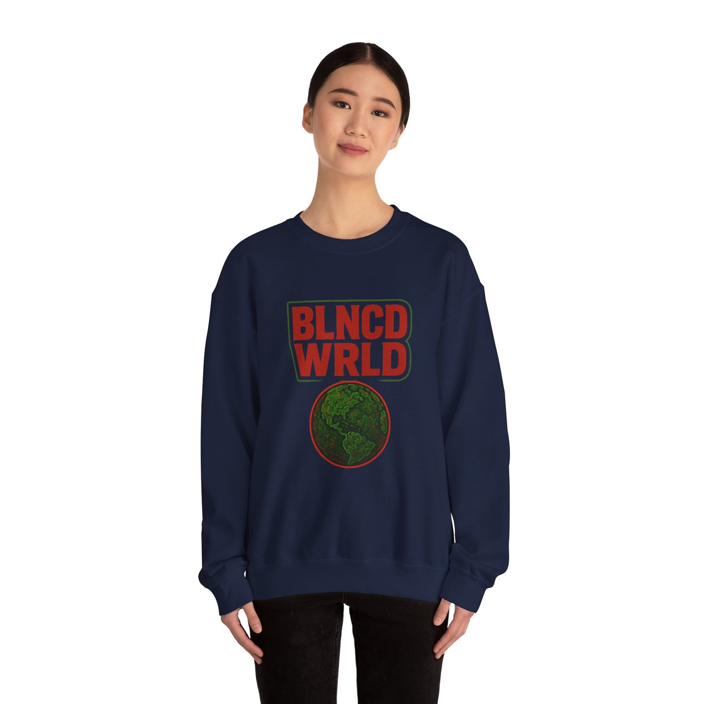 BLNC'D WRLD Unisex Heavy Blend™ Crewneck Sweatshirt, Cozy Streetwear, Earth Day Gift, Casual Fashion, Emotional Connection, Unique [...]