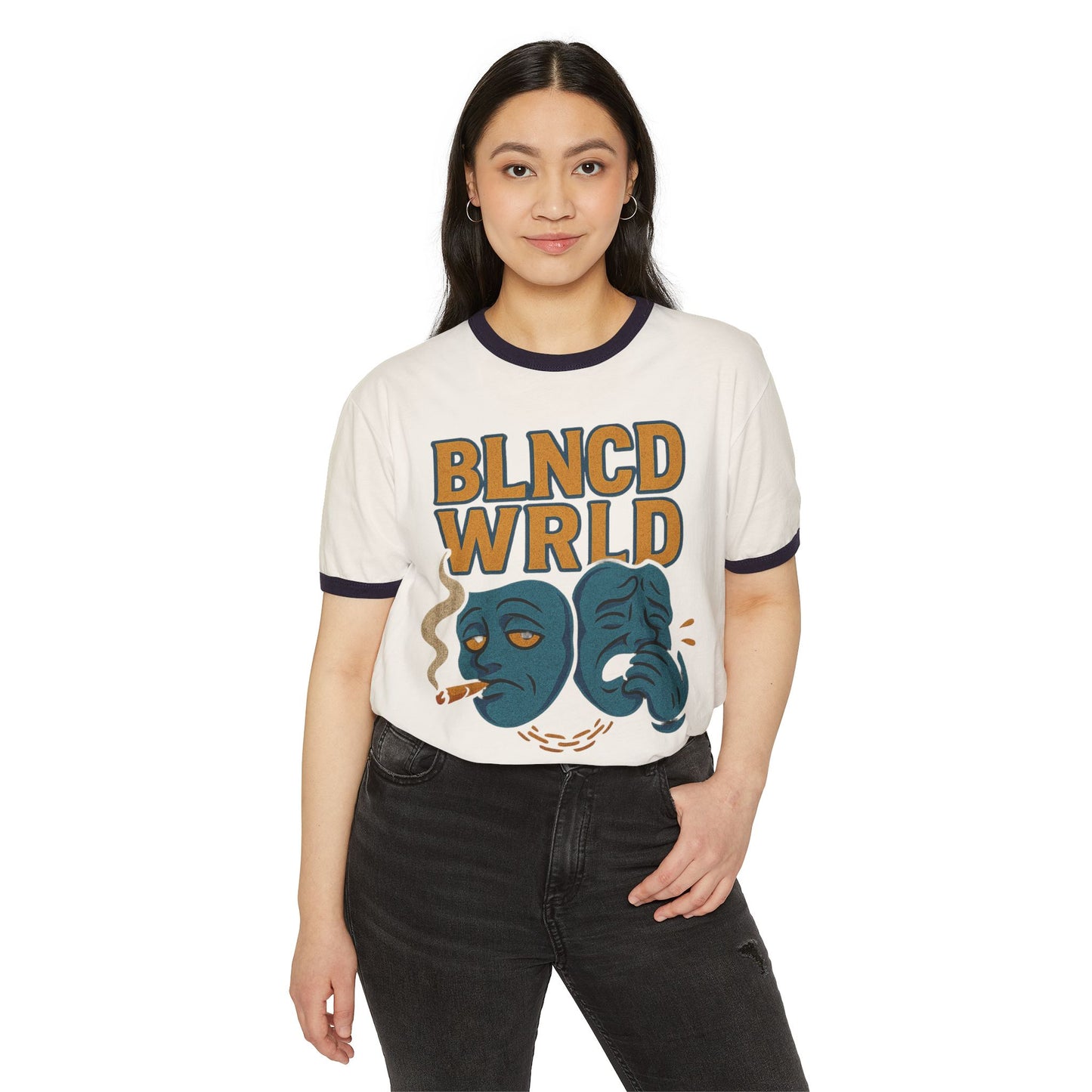 BLNCD WRLD Spectrum Ringer T-Shirt