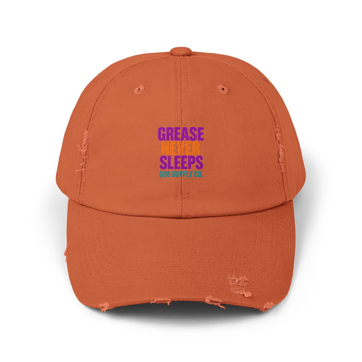 Distressed Cap - Grease that Give No Fucks