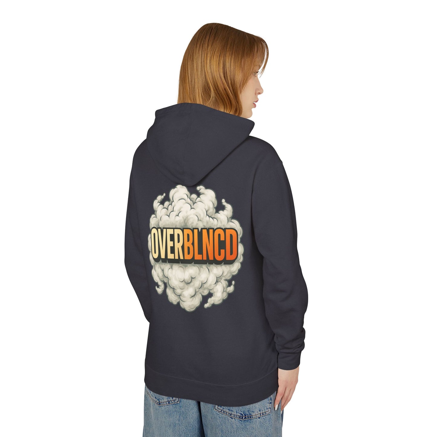 Lightweight Hooded Sweatshirt - OVERBLNCED BLNCD WRLD Hoodie