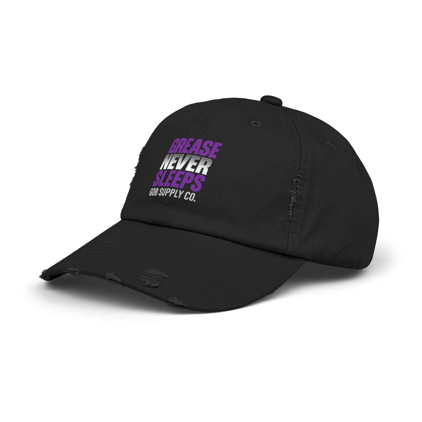 Distressed Cap - Grease that Give No Fucks